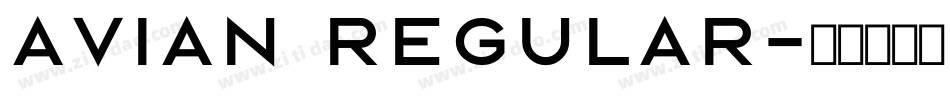 Avian Regular字体转换